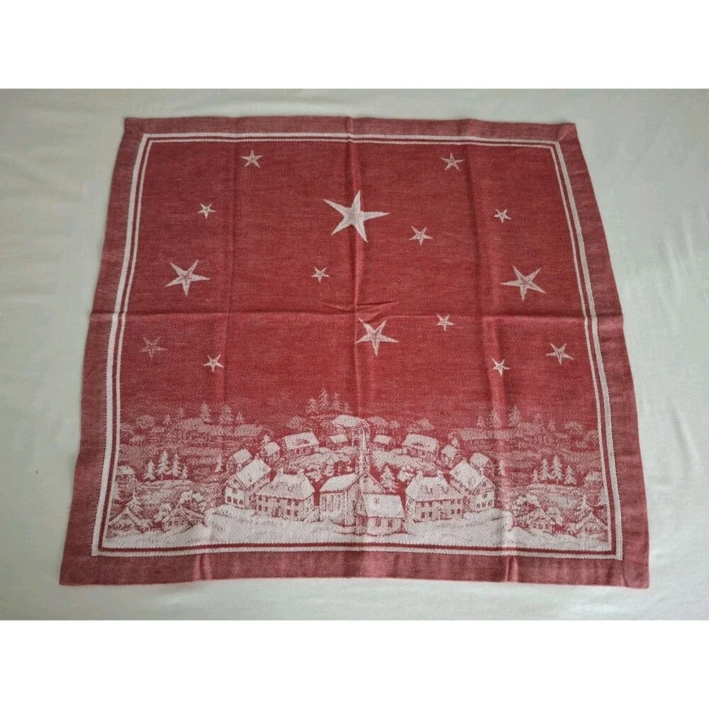 Williams-Sonoma “Twas the Night Before Christmas” Jacquard Napkin Set Of 4 NWOT